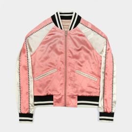 Boogie - Pink and Cream Reversible Souvenir Jacket Size 2XS XS S M L 4XL Straight To Hell Apparel at Straight to Hell